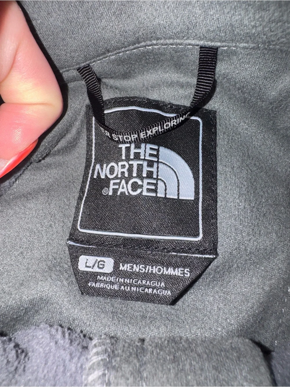 The North Face Men's Heather Gray Zip-Up Shirt Jacket